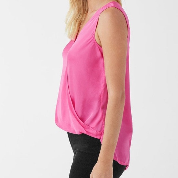 Super Cute Splendid Lyra Satin Surplice Tank - Picture 2 of 7